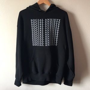 Unsatisfied social anxiety hoodie